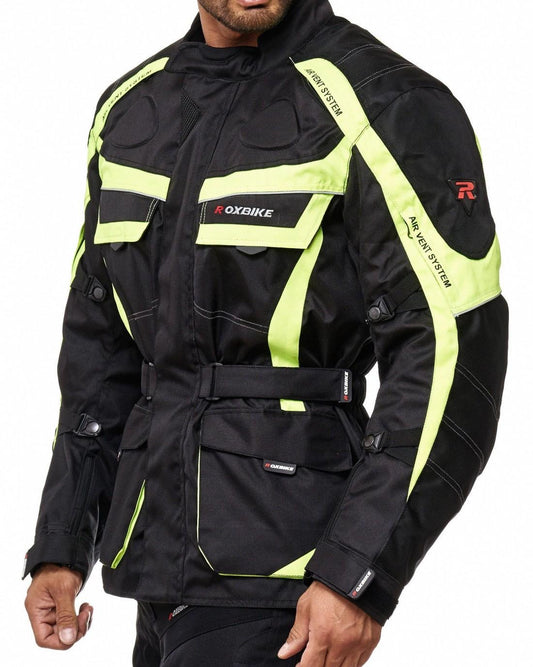 Motorrad Cordura/Textil Jacke Neon