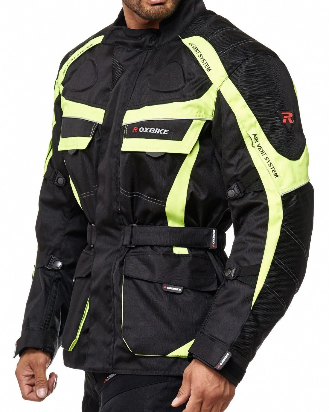 Motorrad Cordura/Textil Jacke Neon