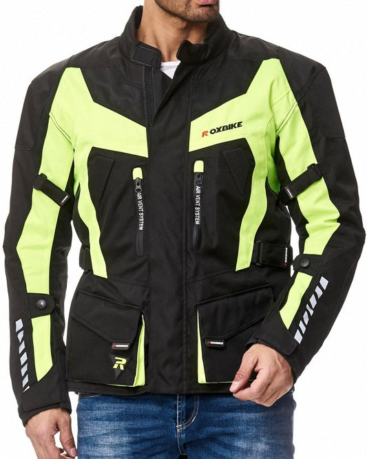 Motorrad Cordura/Textil Jacke Neon
