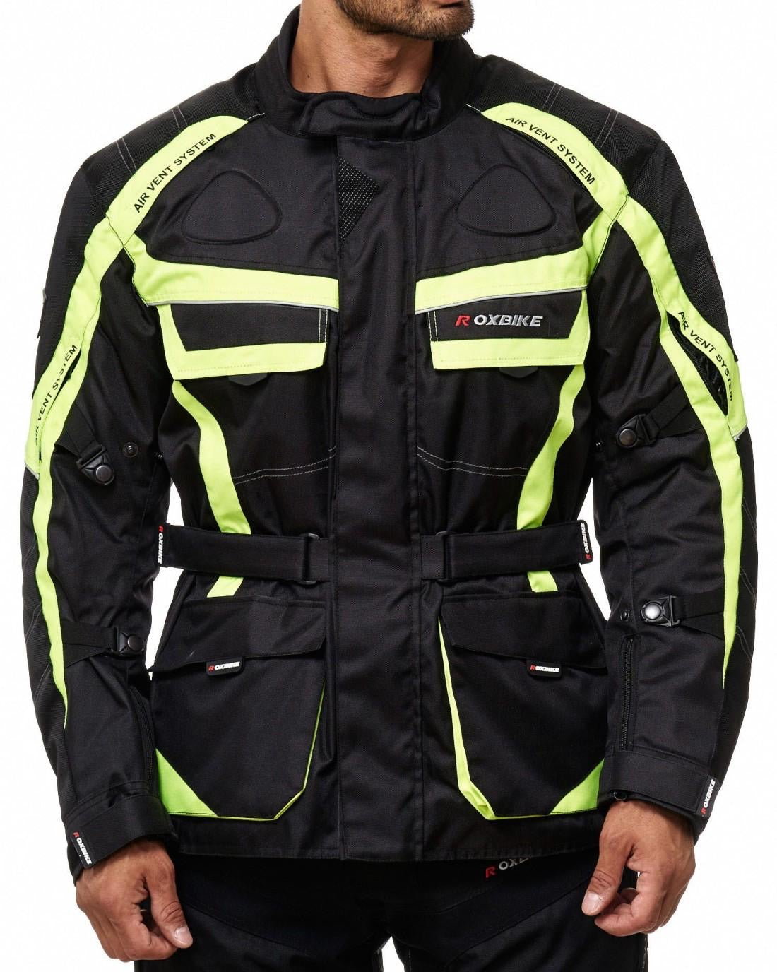 Motorrad Cordura/Textil Jacke Neon