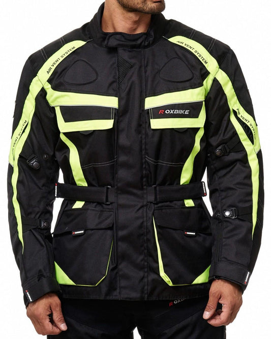 Motorrad Cordura/Textil Jacke Neon